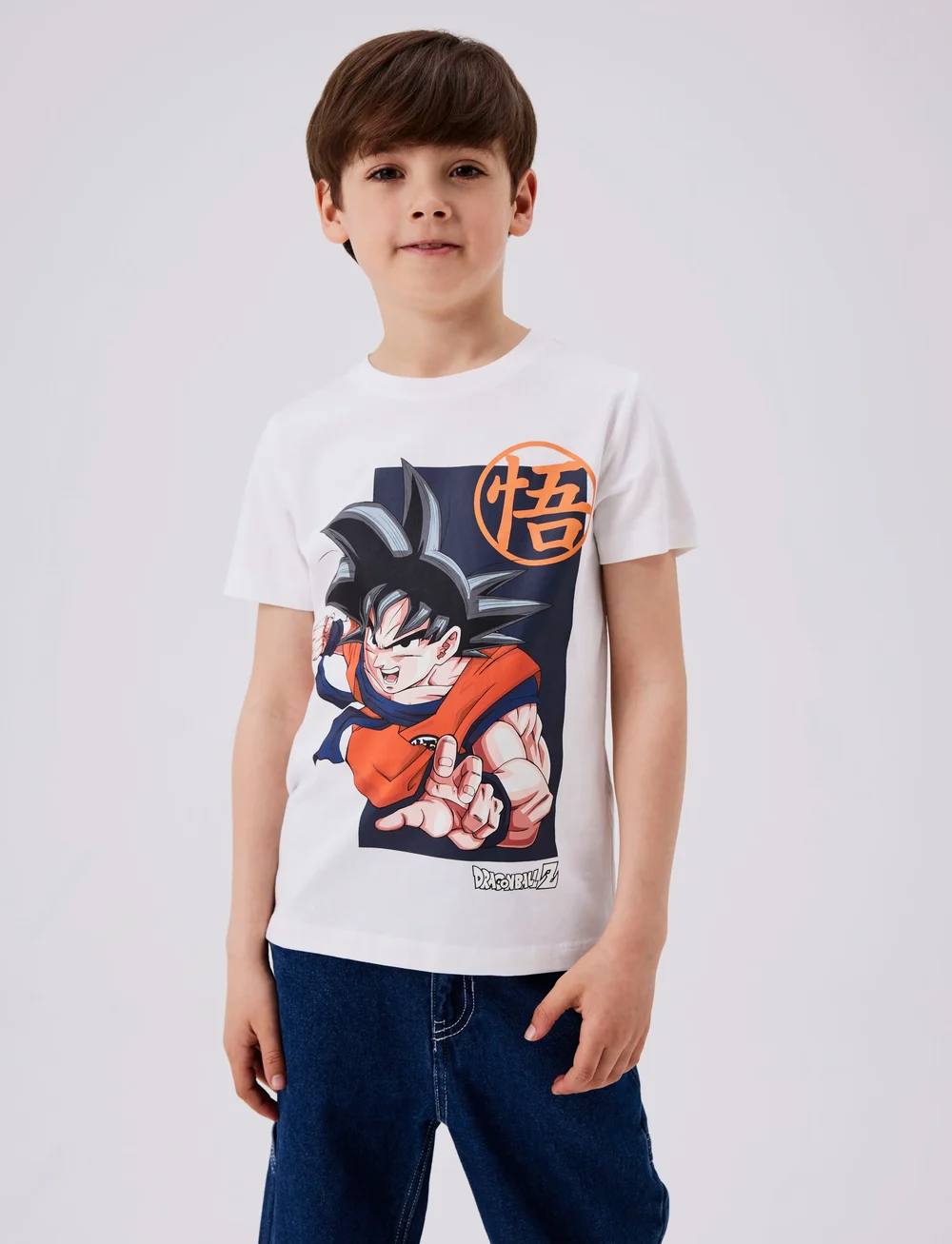 name it - NKMJIMMO DRAGONBALL SS TOP BOX NOOS VDE - short-sleeved t-shirts - bright white - 3