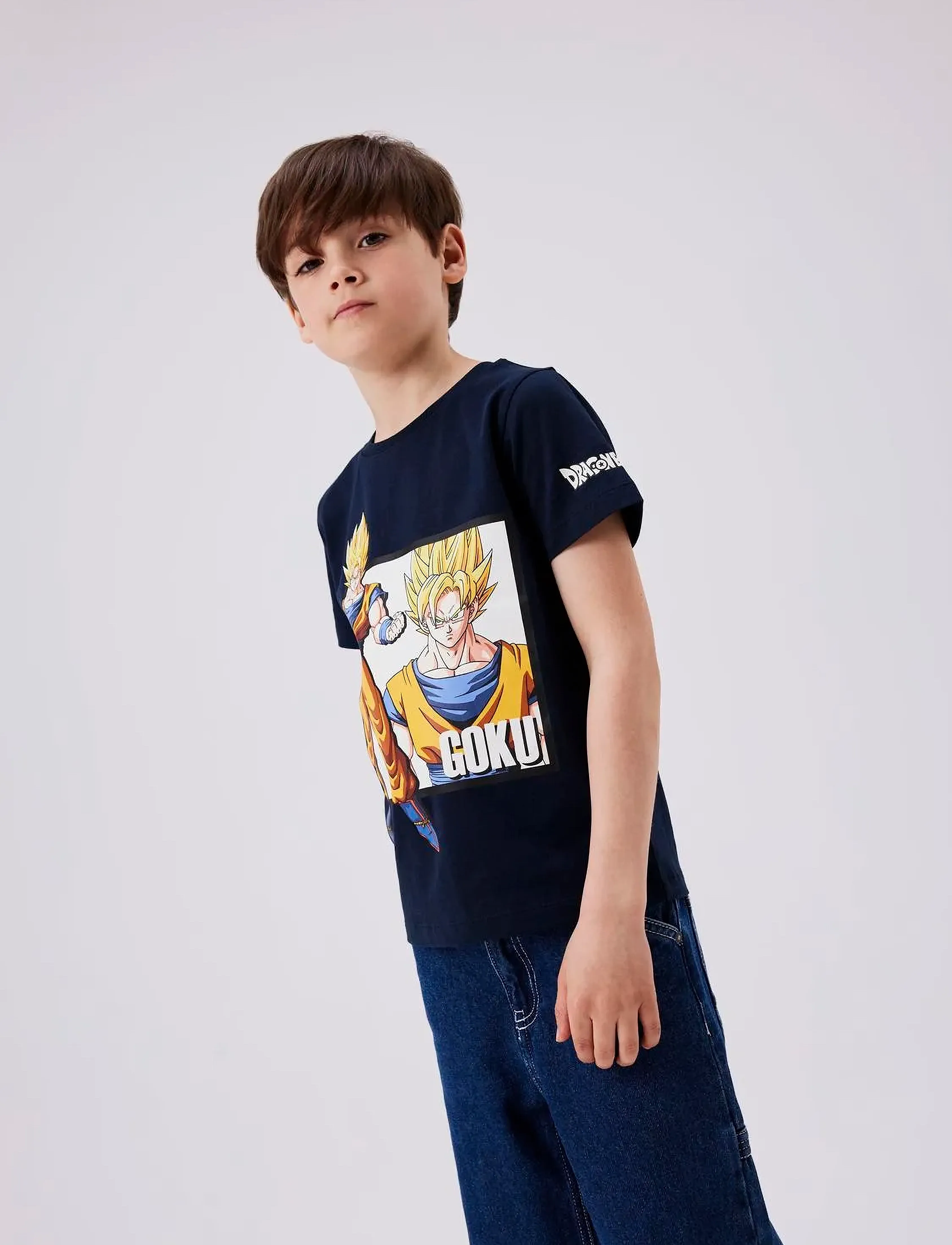 name it NKMJIMMO DRAGONBALL SS TOP BOX NOOS VDE - Toppe og t-shirts - DARK SAPPHIRE / navy