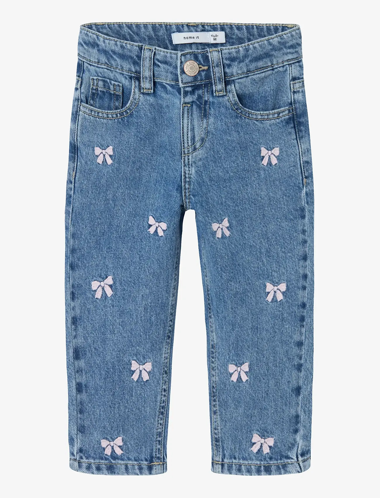 name it - NMFBELLA MOM EMB JEANS 3285-BE NOOS - regular jeans - medium blue denim - 1