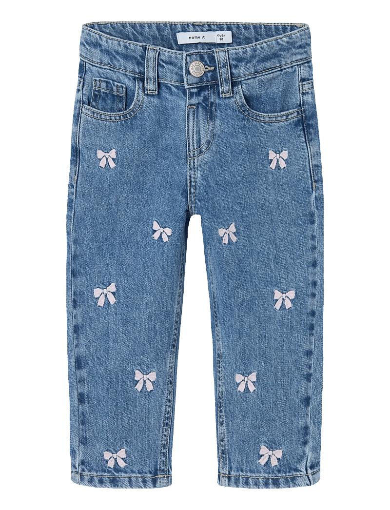 name it - NMFBELLA MOM EMB JEANS 3285-BE NOOS - regular jeans - medium blue denim - 1