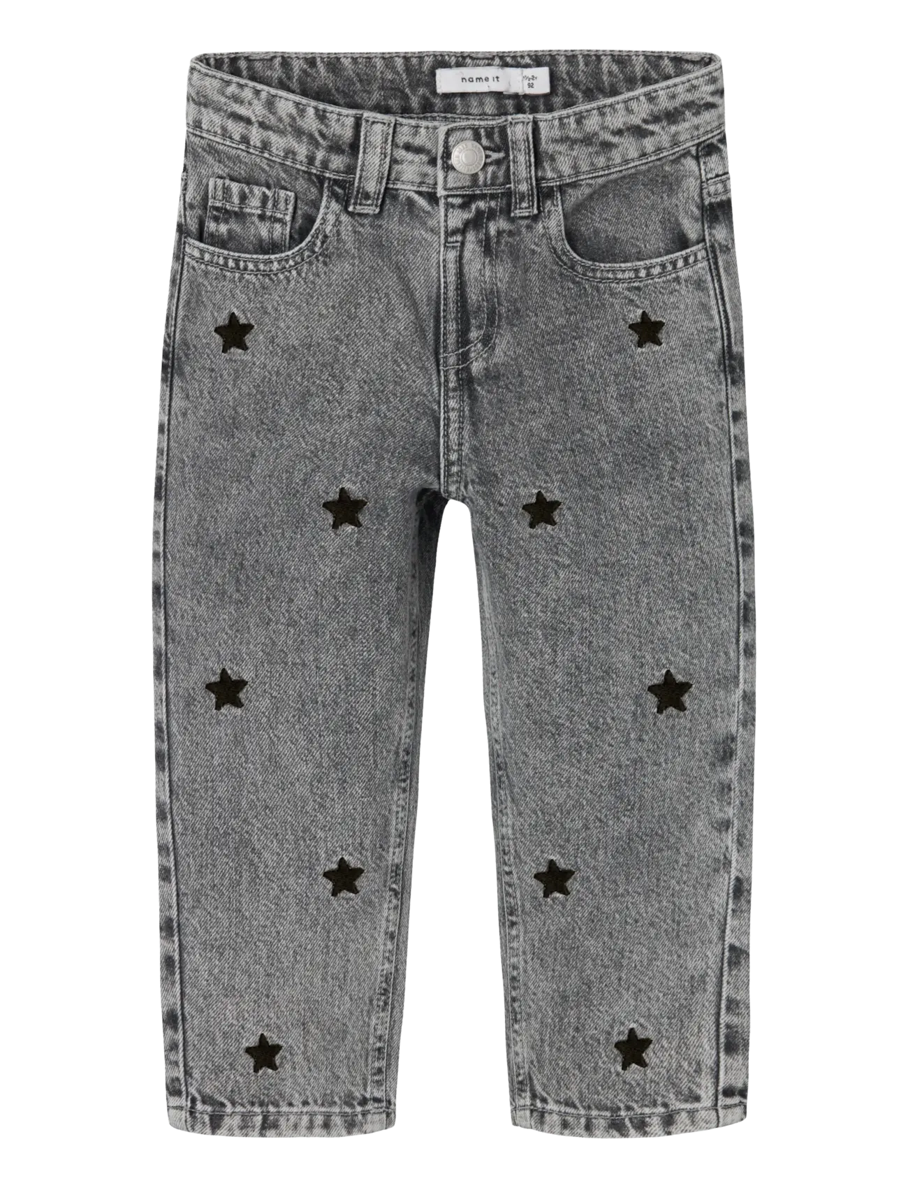 name it NMFBELLA MOM EMB JEANS 3285-BE NOOS - Jeans - MEDIUM GREY DENIM / grey