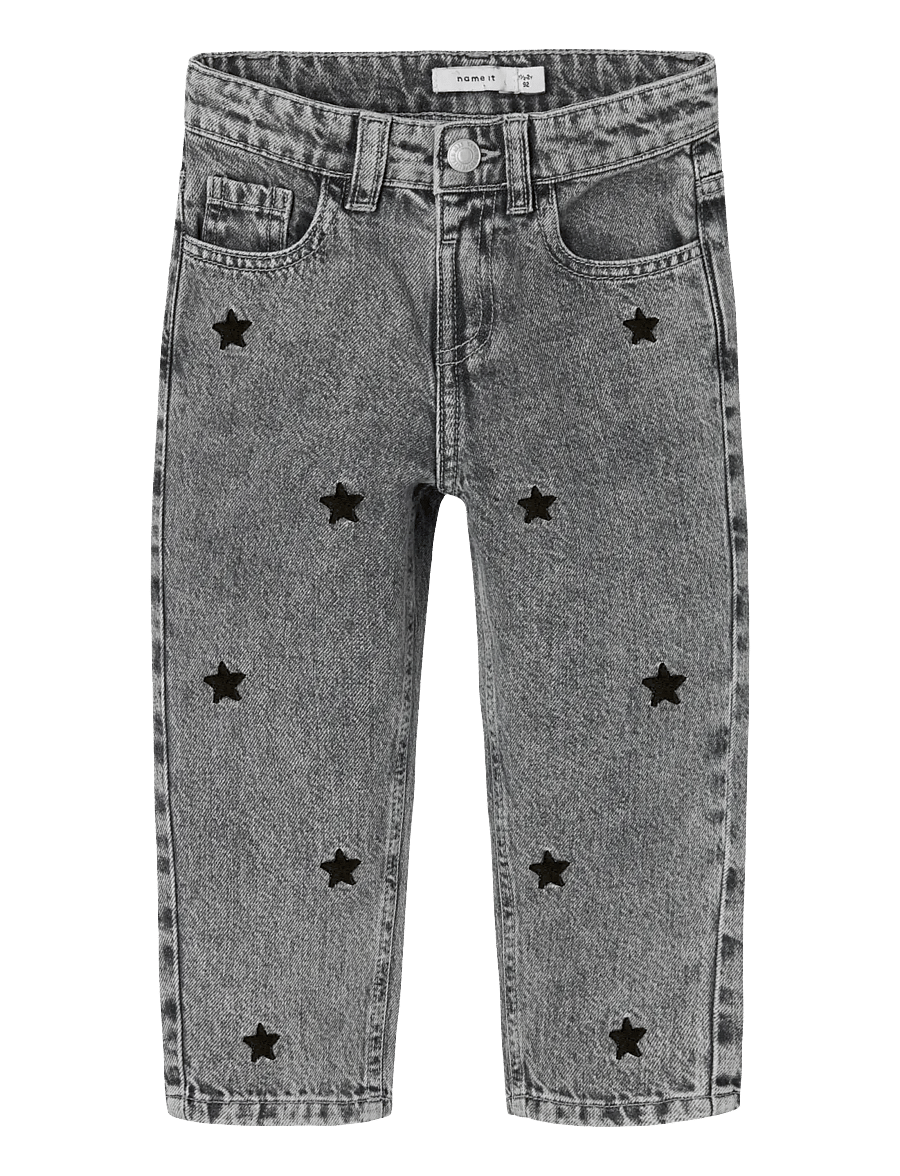 name it - NMFBELLA MOM EMB JEANS 3285-BE NOOS - regular jeans - medium grey denim - 1