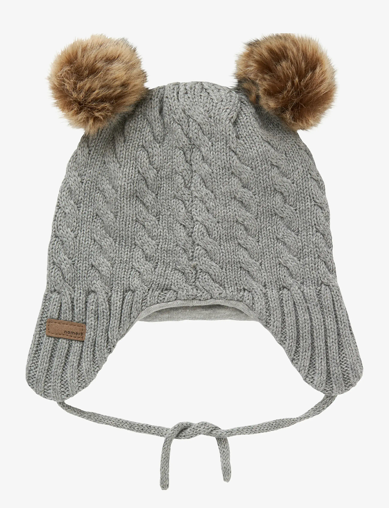 name it - NBNMILLO KNIT HAT1 - zubehör - grey melange - 0