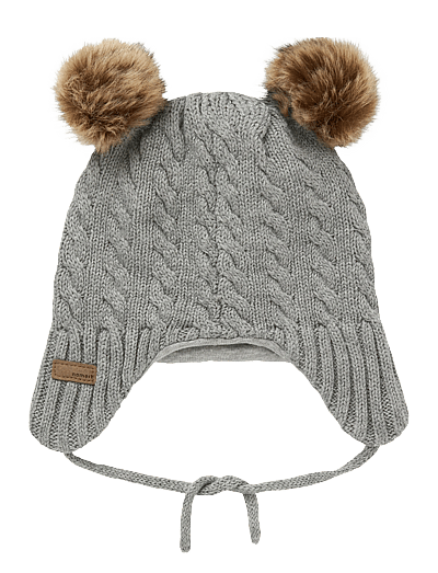 name it NBNMILLO KNIT HAT1 - Mützen & Handschuhe - GREY MELANGE / grey