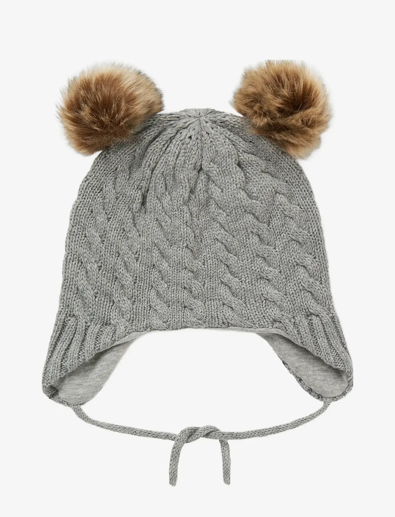 name it - NBNMILLO KNIT HAT1 - zubehör - grey melange - 1