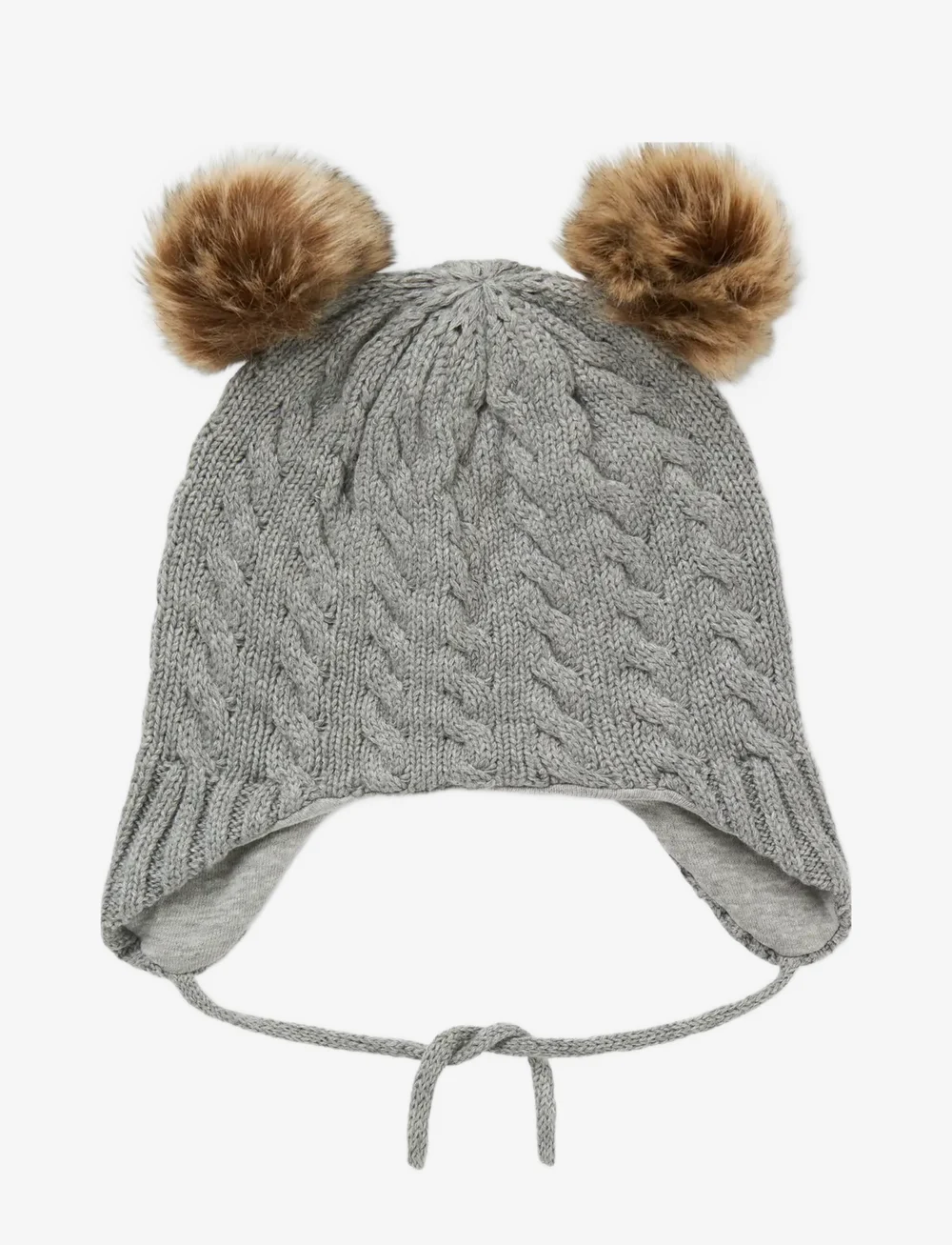 name it - NBNMILLO KNIT HAT1 - ziemas cepures - grey melange - 1