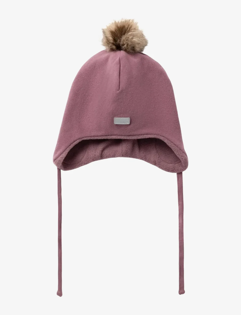 name it - NMNMALL JERSEY HAT W. FLEECE3 FO - babymützen - grape shake - 0