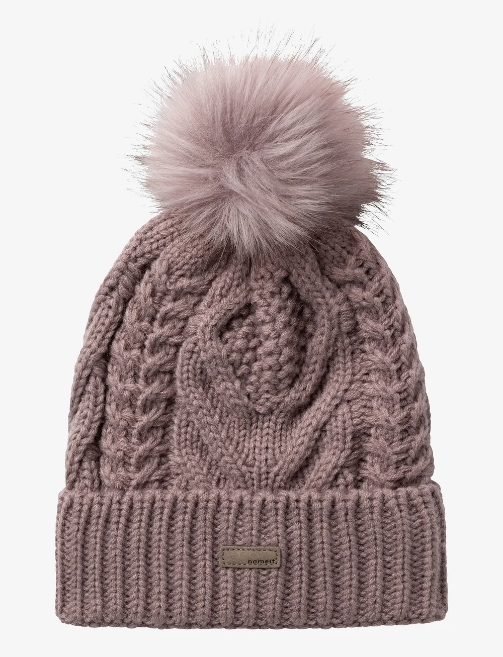 name it - NMFMILO KNIT HAT1 - beanies - grape shake - 0