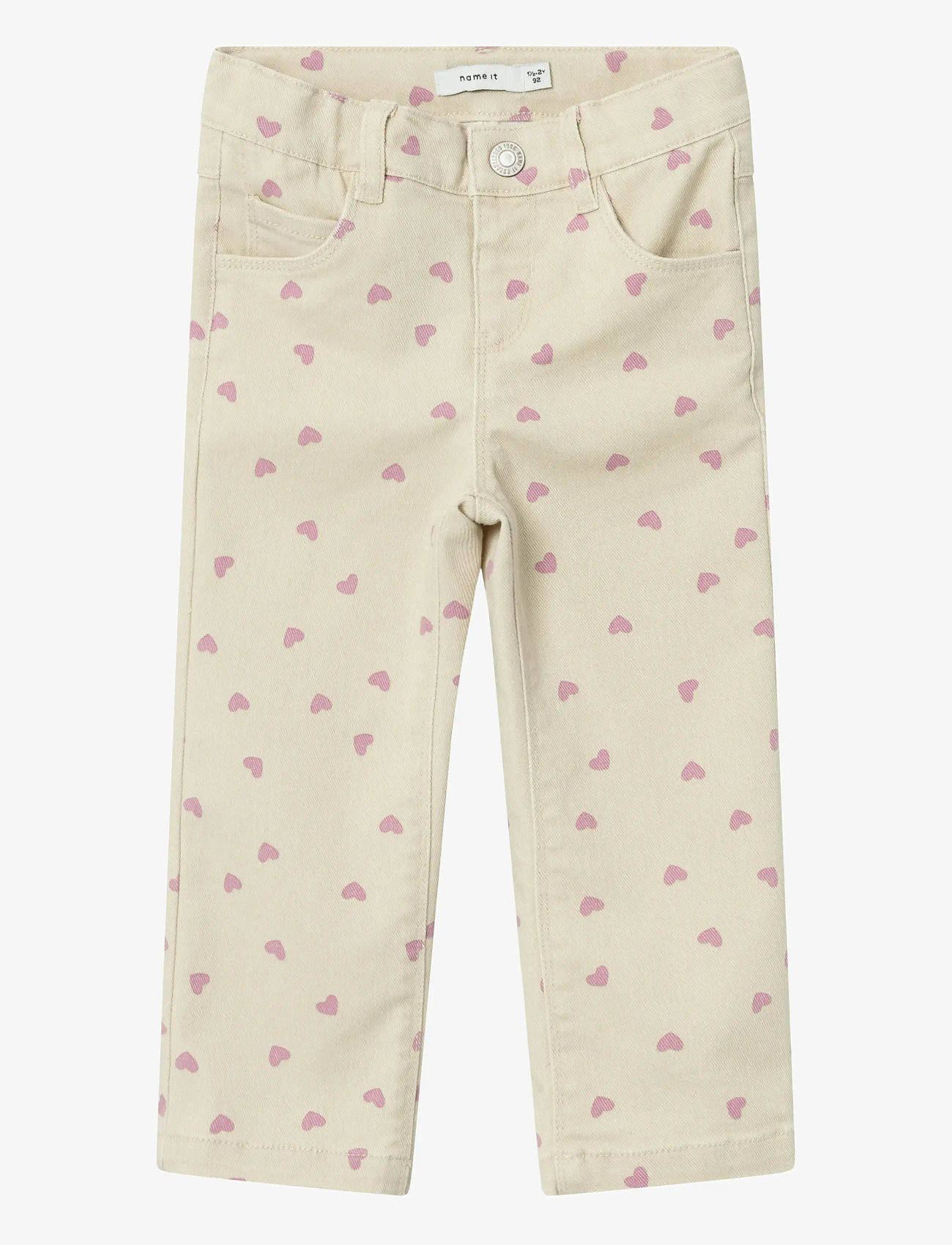 name it - NMFROSE STRAIGHT TWI PANT 4682-YF N - summer sand - 0