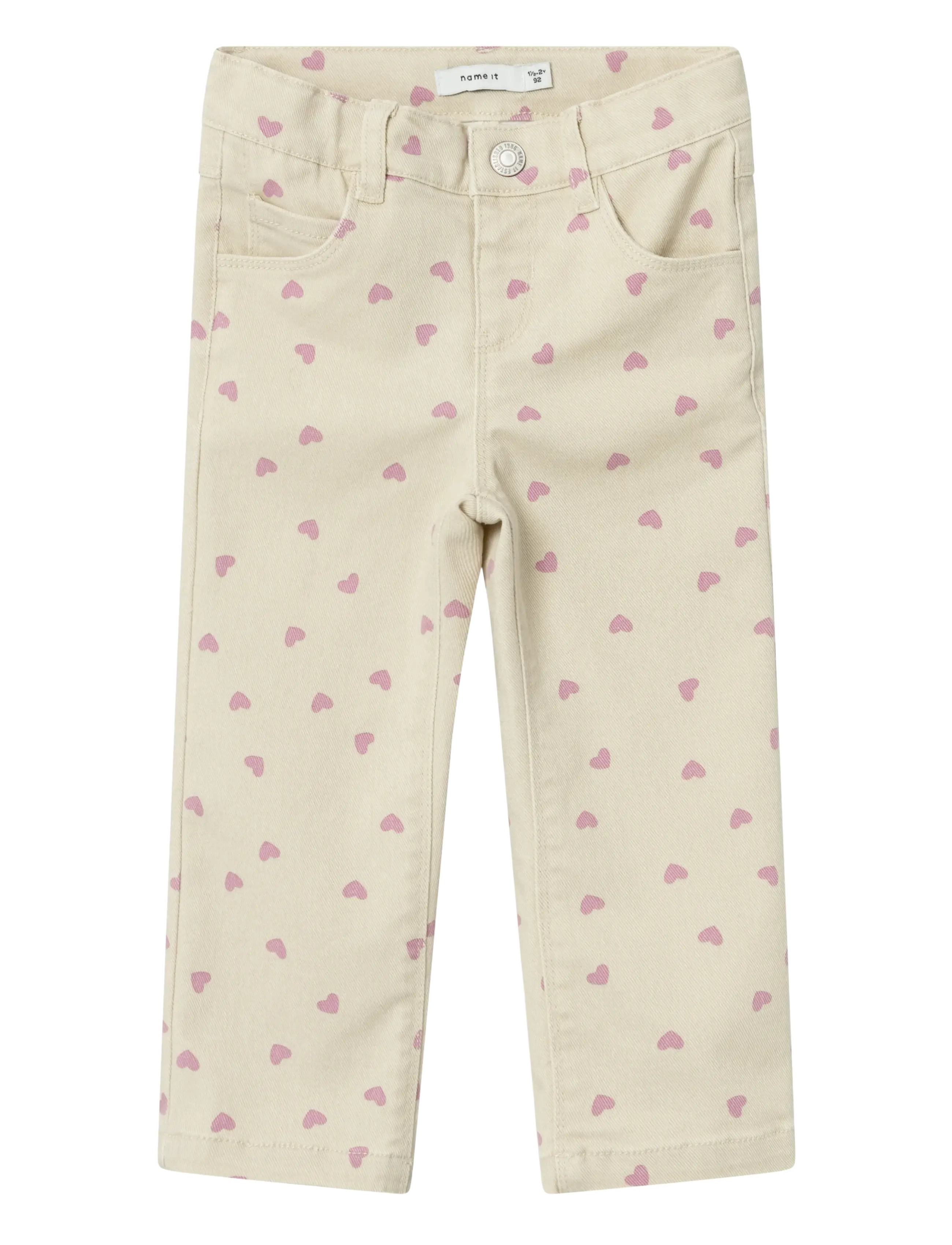 NMFROSE STRAIGHT TWI PANT 4682-YF N - SUMMER SAND