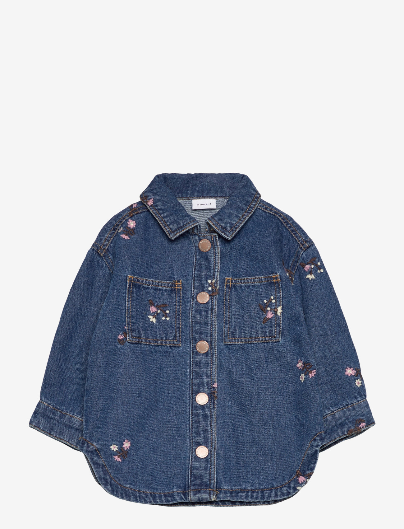 name it - NMFKAT EMB DNM JACKET 8775-ZA O - dark blue denim - 0