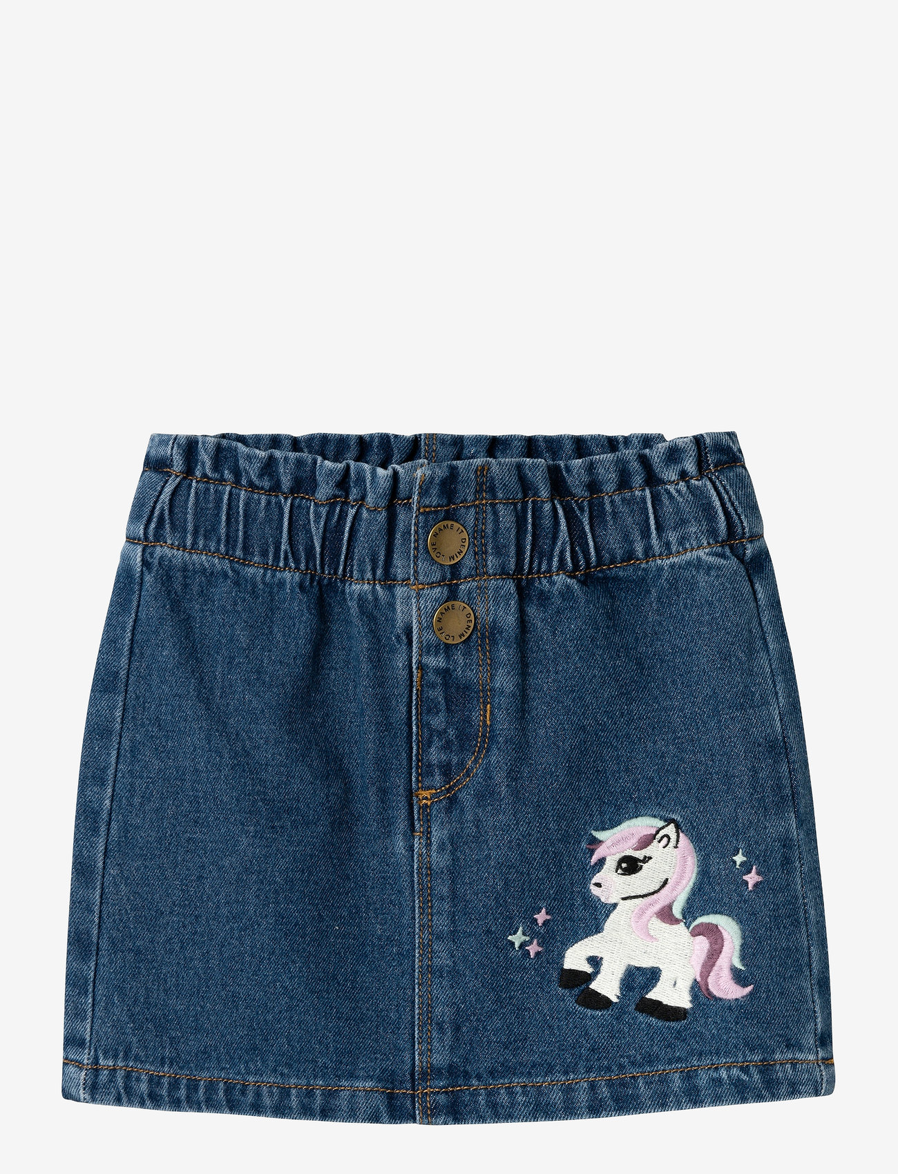 name it - NMFSIENNA DNM SKIRT 3213-ZA N - denim skirts - dark blue denim - 0