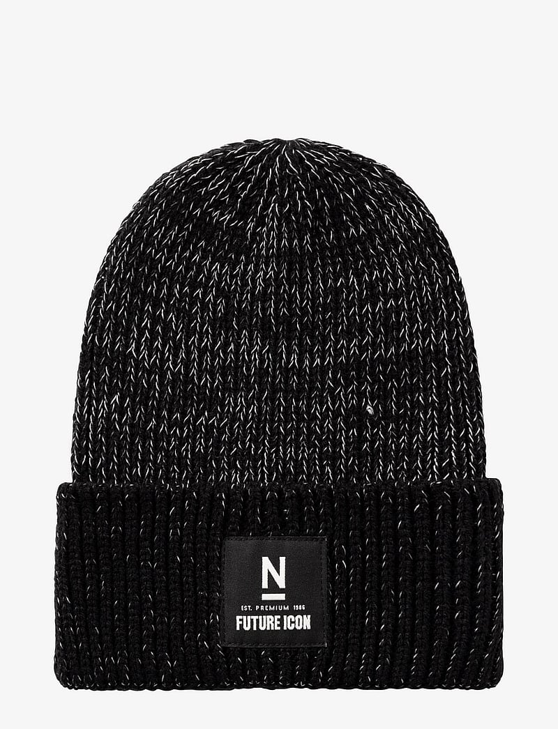 name it - NKNMACUT BEANIE REF FO - beanies - black - 0