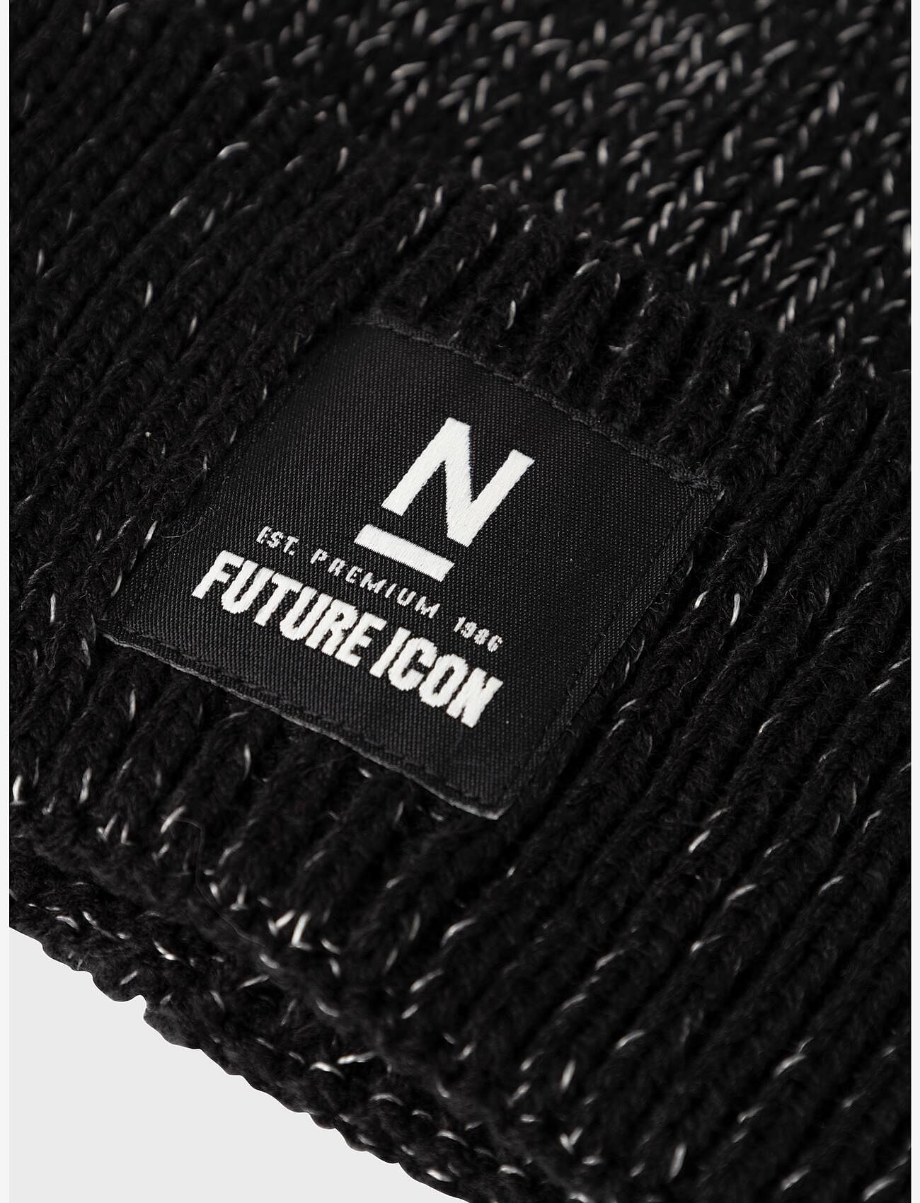 name it - NKNMACUT BEANIE REF FO - beanies - black - 2