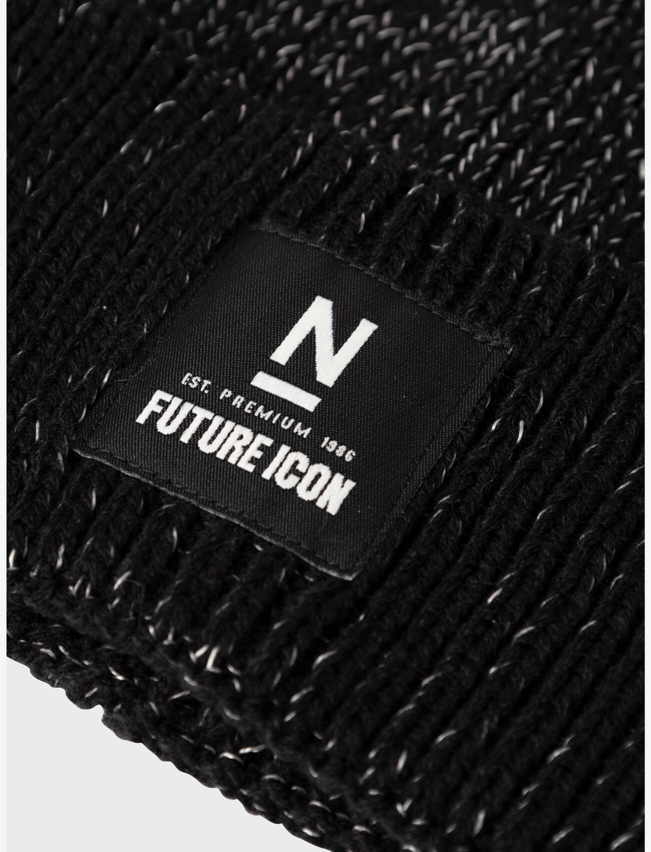name it - NKNMACUT BEANIE REF FO - accessories - black - 2