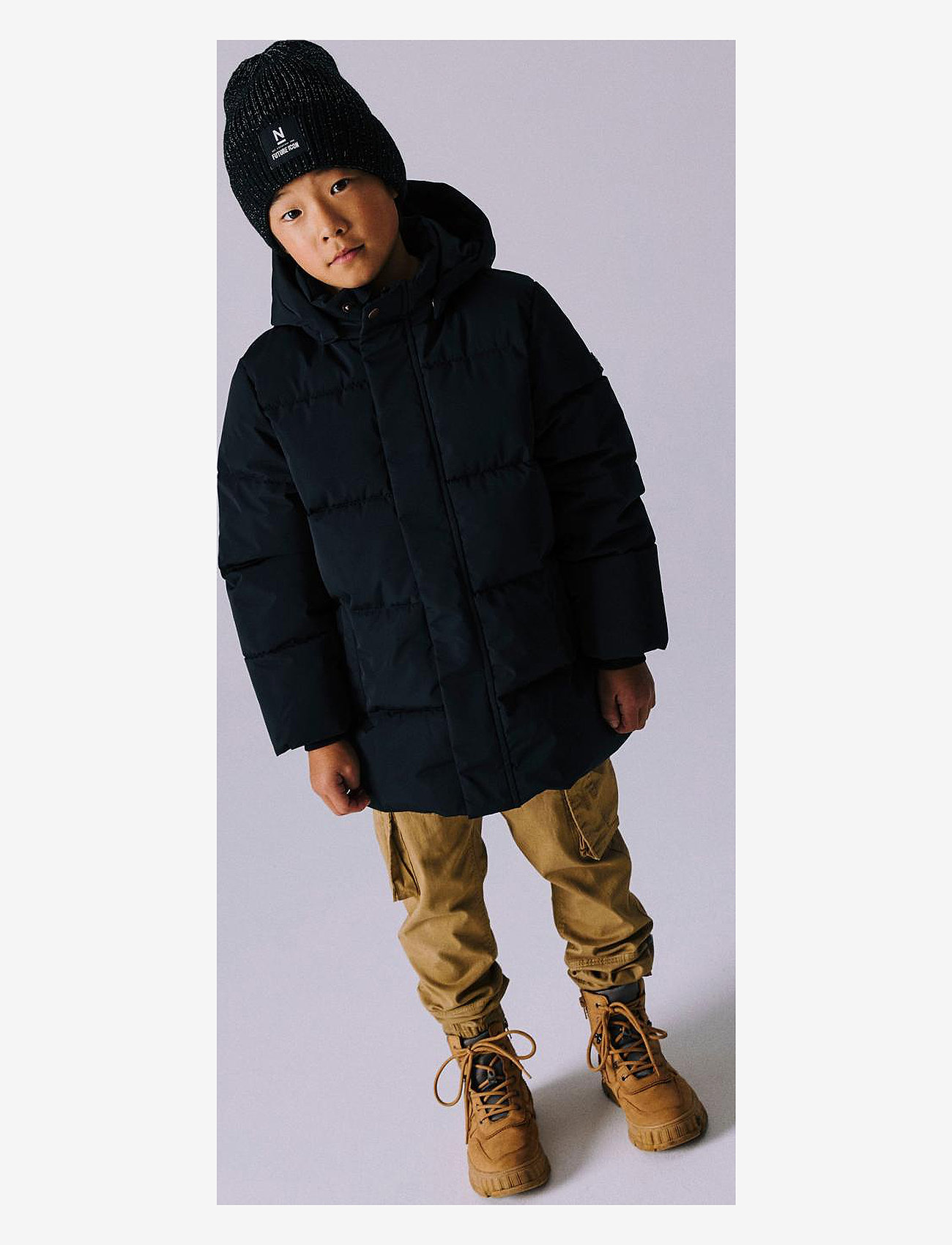 name it - NKNMACUT BEANIE REF FO - beanies - black - 3