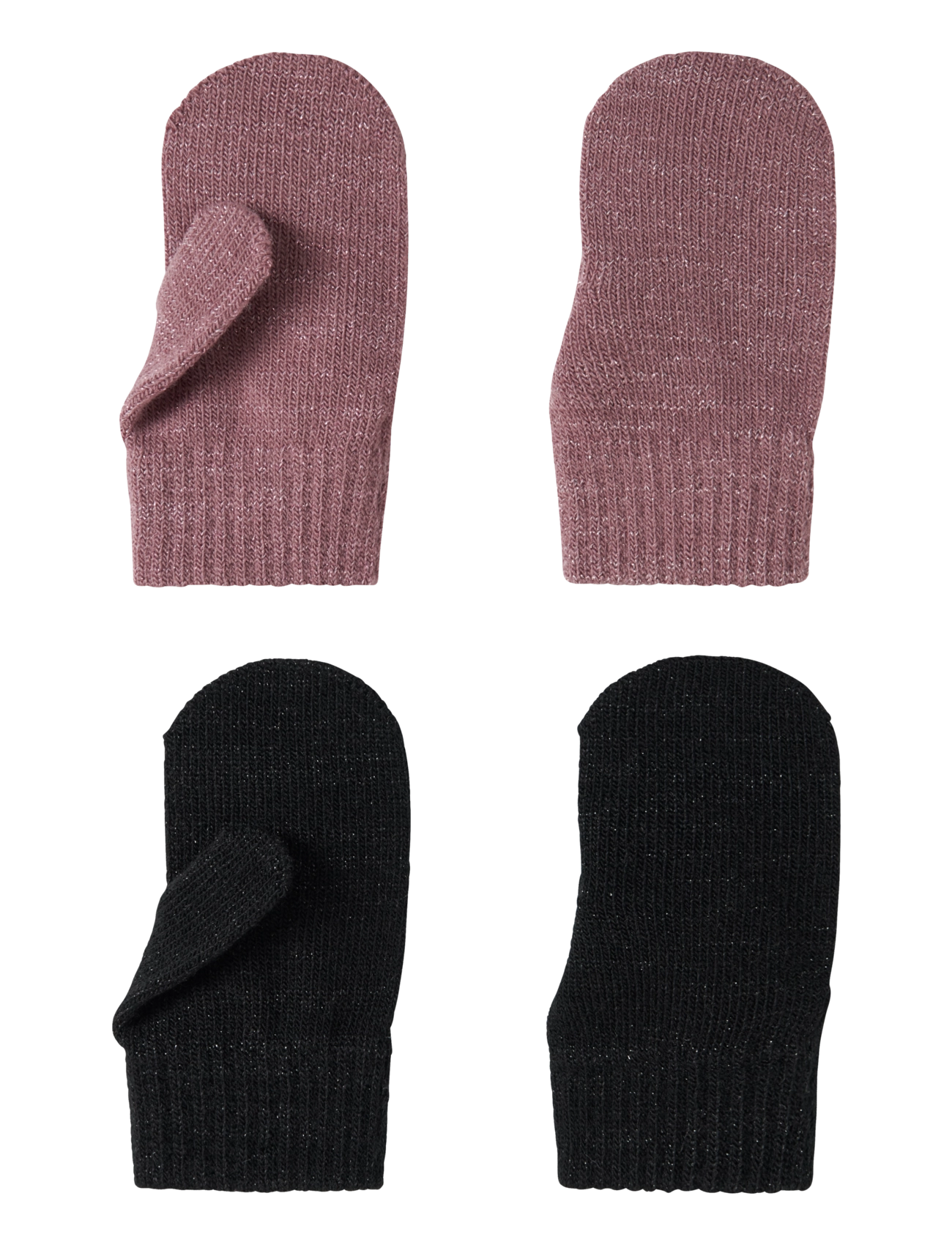 name it NMFMAGIC GLITTER MITTENS 2P - Back to school - BLACK / black