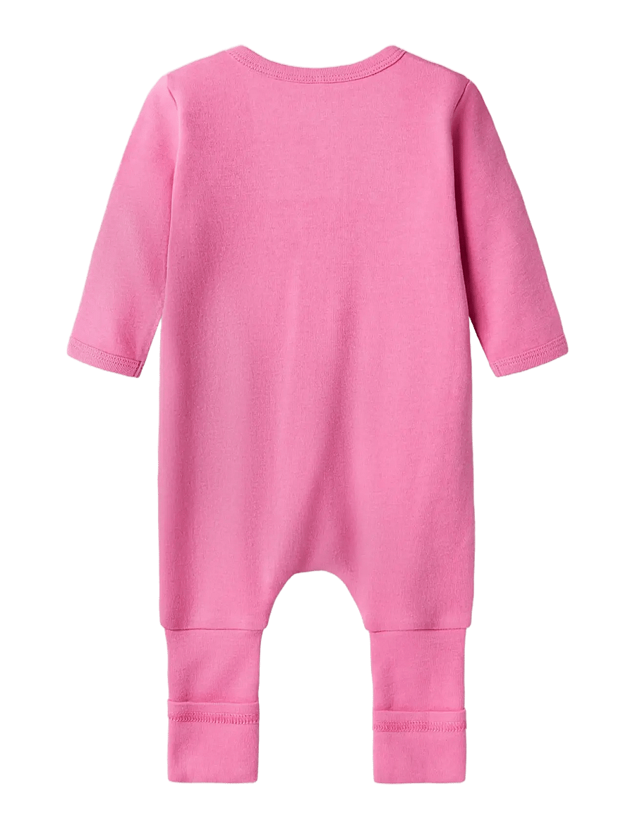name it - NBFNIGHTSUIT 2P ZIP FF ROSE DEER NOOS - schlafoveralls - ibis rose - 2
