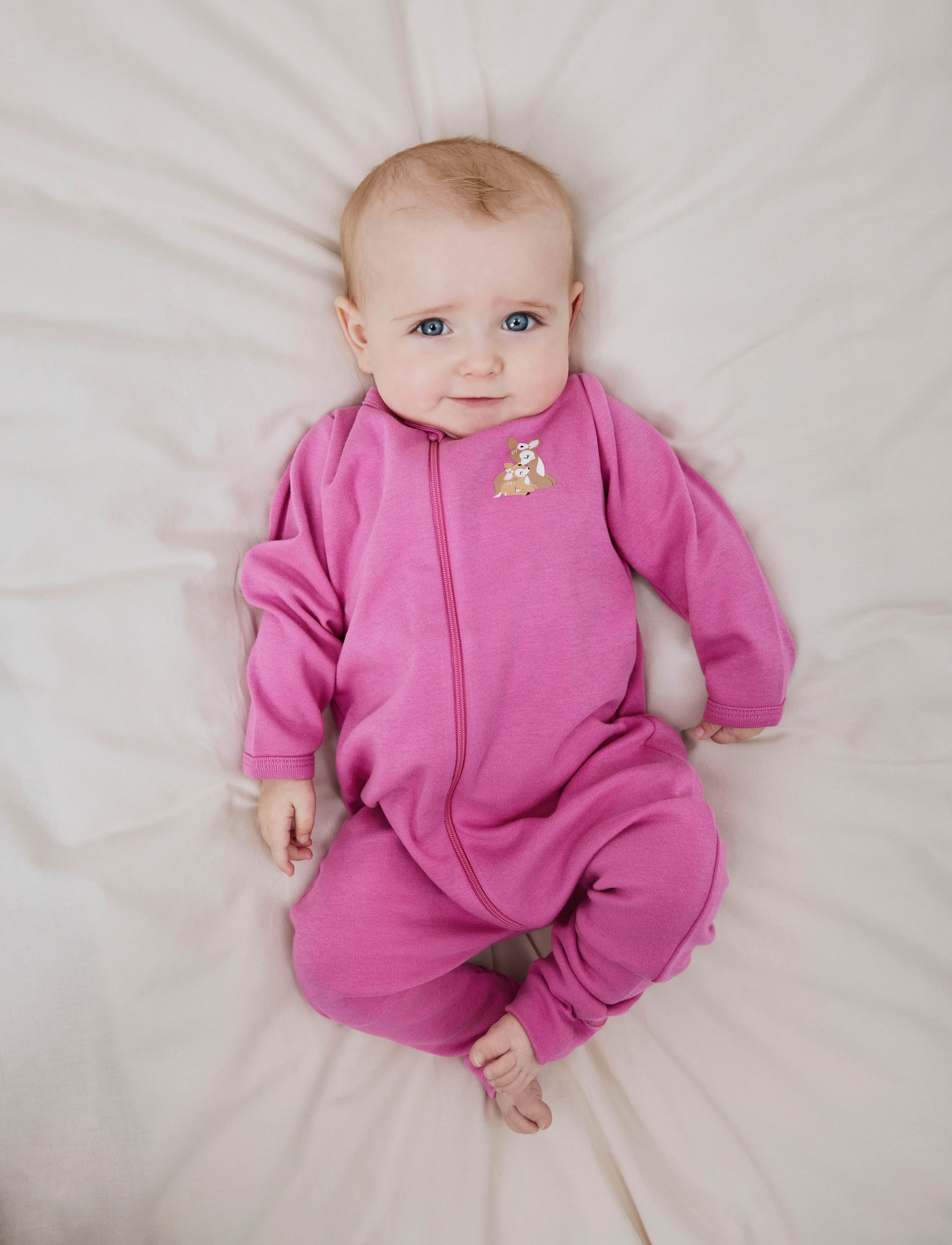 name it - NBFNIGHTSUIT 2P ZIP FF ROSE DEER NOOS - schlafoveralls - ibis rose - 4