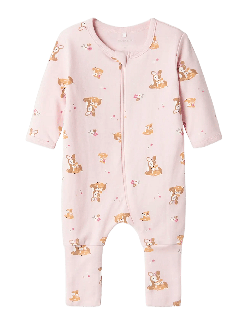 name it - NBFNIGHTSUIT 2P ZIP FF ROSE DEER NOOS - sovoveraller - ibis rose - 3