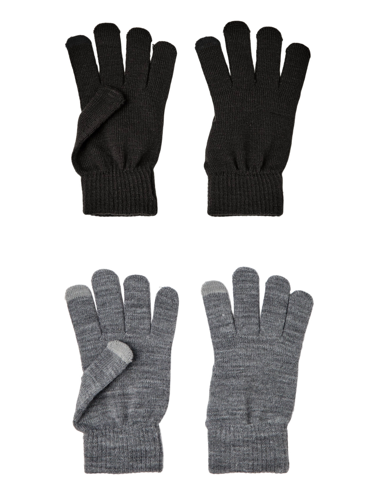 name it NKNMAGIC GLOVES TOUCH 2P - Back to school - BLACK / black