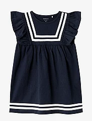 name it - NMFDASINE SL DRESS - short-sleeved casual dresses - dark sapphire - 0