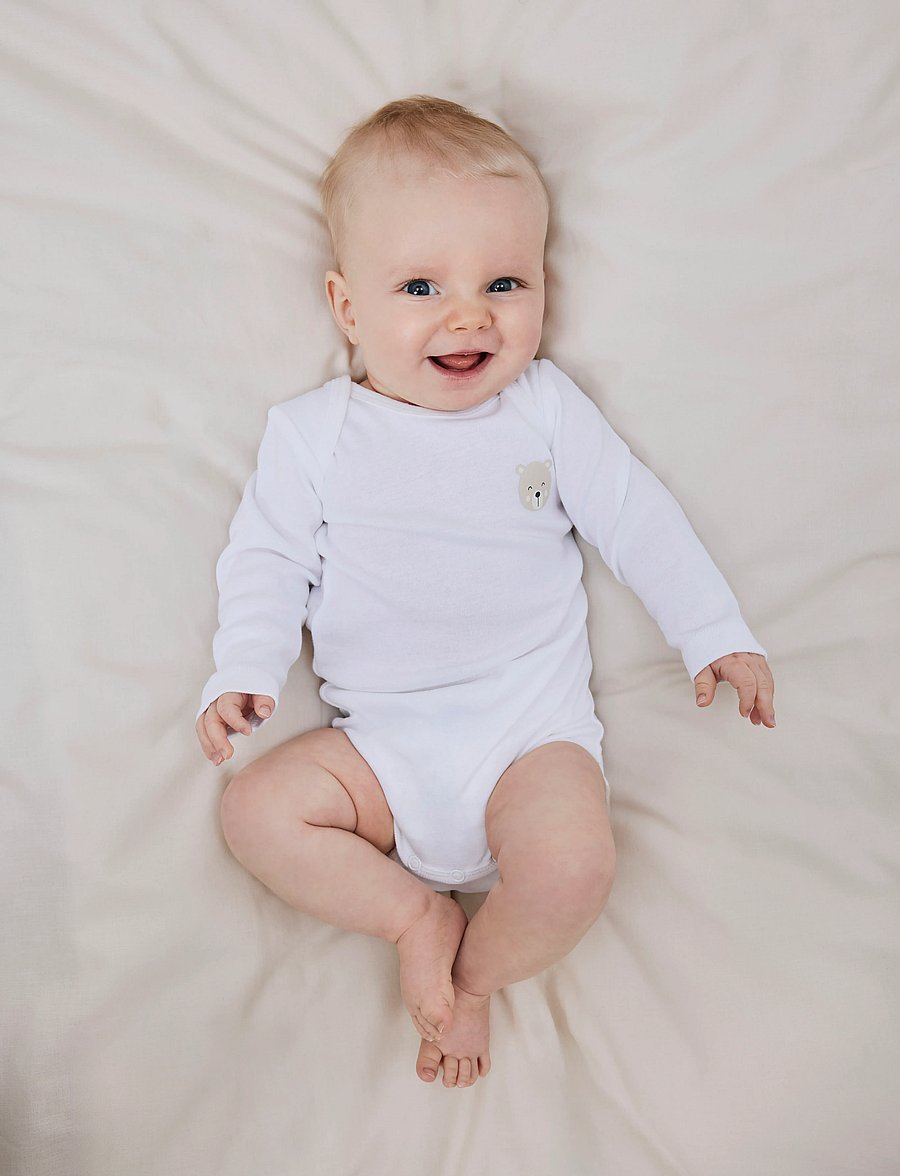 name it - NBNBODY 3P LS OXFORD BEAR NOOS - lot de plusieurs bodies - oxford tan - 0
