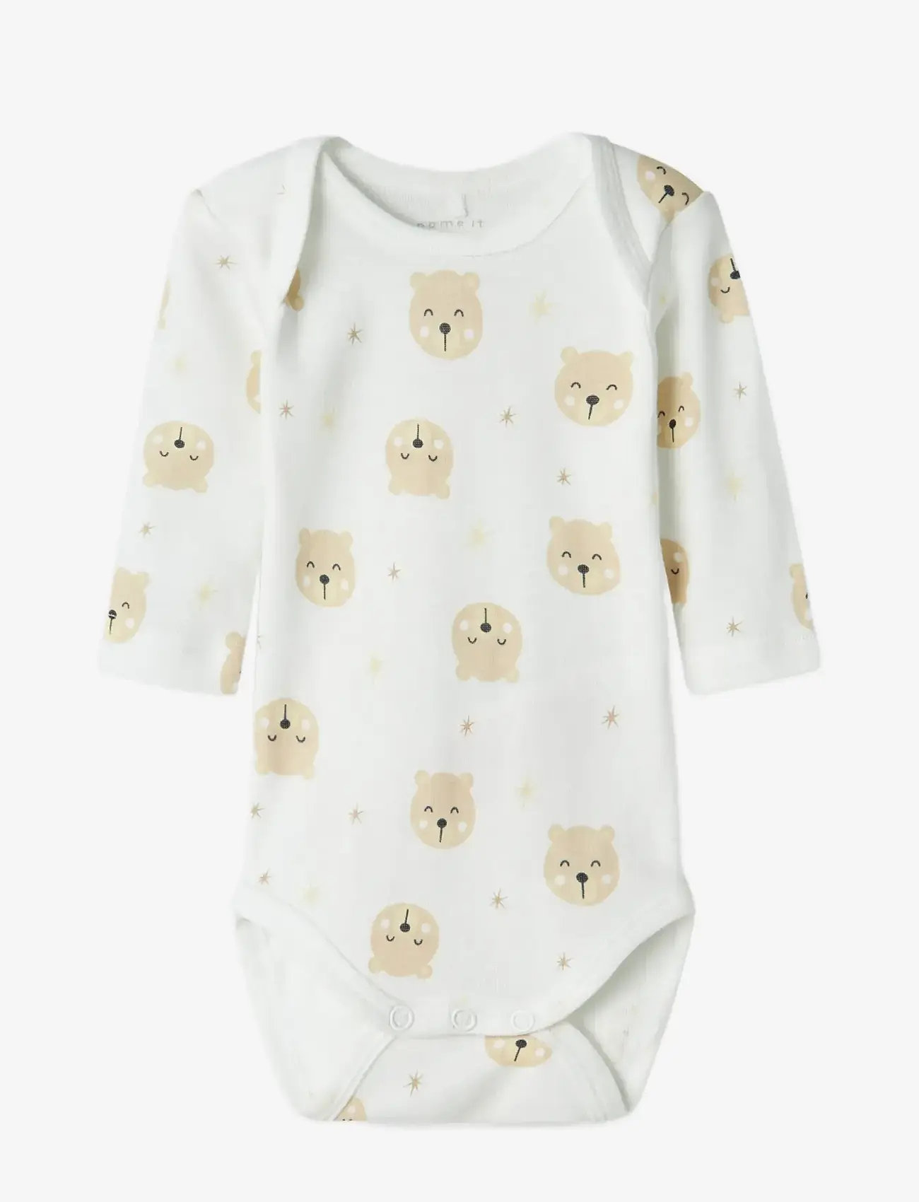 name it - NBNBODY 3P LS OXFORD BEAR NOOS - bodide mitmikpakk - oxford tan - 3