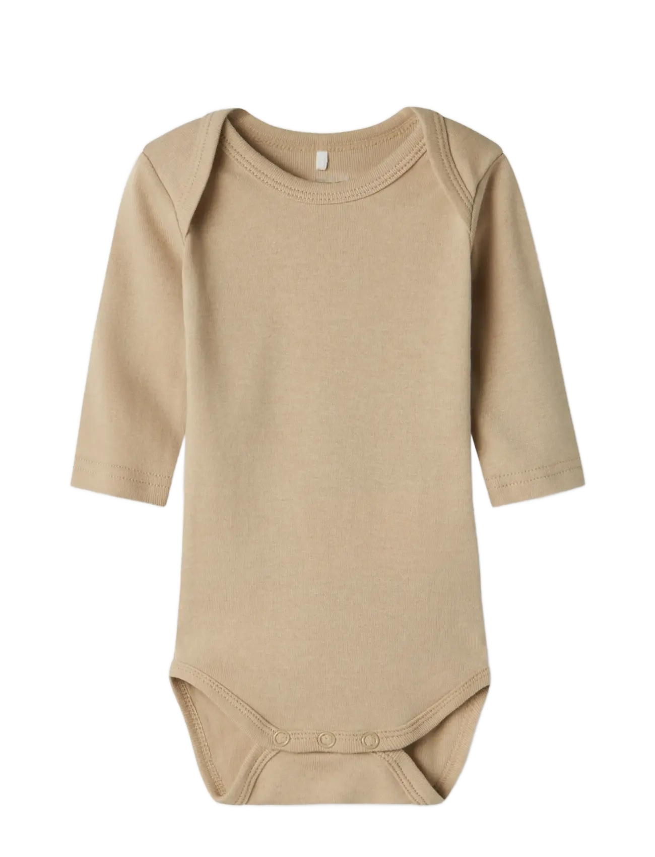 name it - NBNBODY 3P LS OXFORD BEAR NOOS - samfellur í fjölpakka - oxford tan - 4