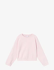 name it - NKFDASHA LS SHORT LOOSE SWE UNB - sweatshirts - parfait pink - 0