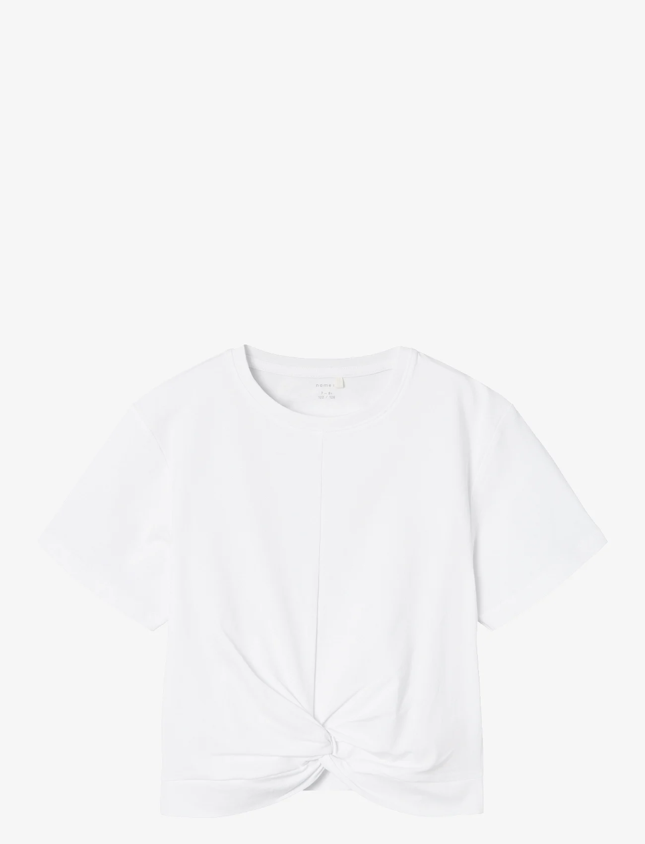 name it - NKFDINAS SS NREG SHORT TOP - kortærmede t-shirts - bright white - 0