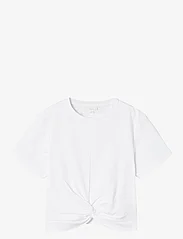 name it - NKFDINAS SS NREG SHORT TOP - kortärmade t-shirts - bright white - 0