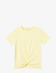 name it - NKFDINAS SS NREG SHORT TOP - kortærmede t-shirts - pastel yellow - 0
