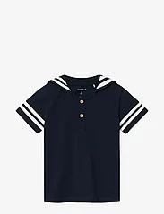 name it - NMMDECAN SS TOP - kortärmade t-shirts - dark sapphire - 0