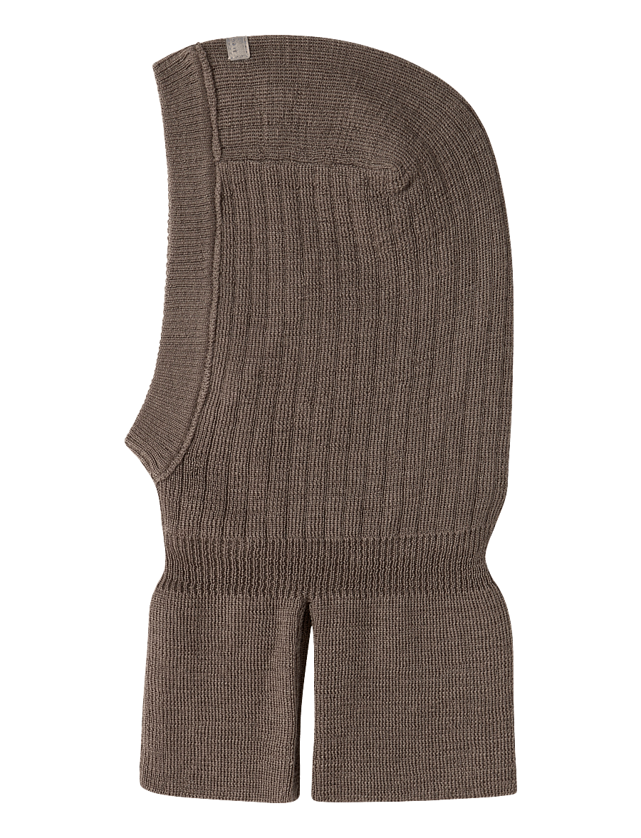 name it - NMNFLASH WOOL BALACLAVA 3FO - walnut - 0