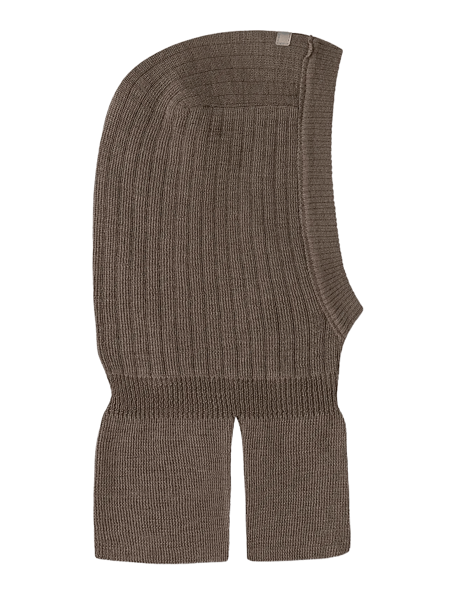 name it - NMNFLASH WOOL BALACLAVA 3FO - walnut - 1