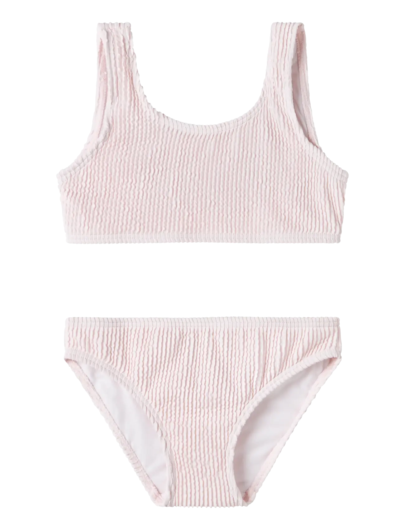 name it Nkfziba Bikini Dk, Børn, Ribbet Bikini, Pink, Str: 110-116
