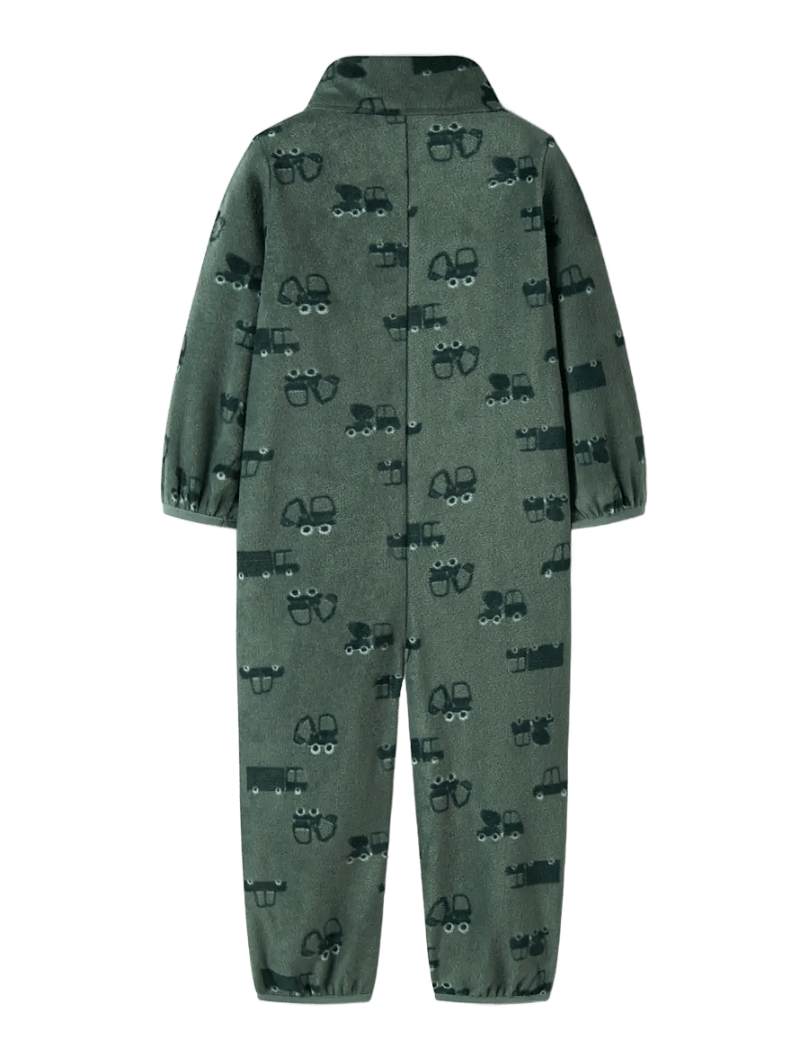 name it - NMNSPEKTRA FLEECE SUIT AOP FO - fleeceset - laurel wreath - 1
