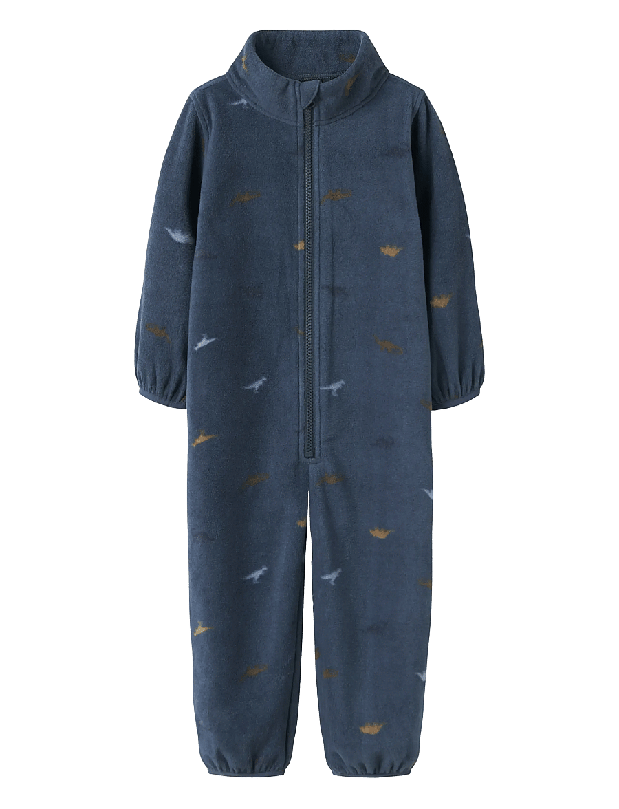 name it - NMNSPEKTRA FLEECE SUIT AOP FO - spellbound - 0
