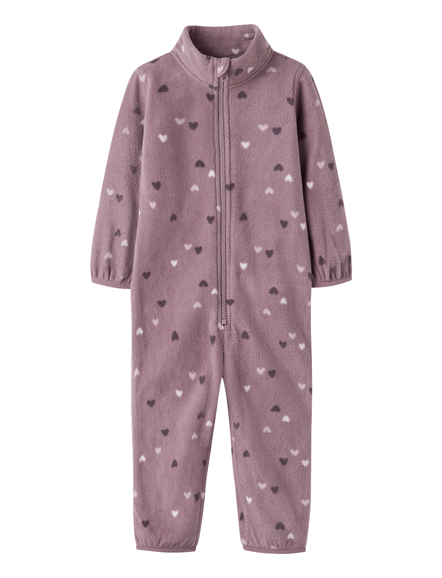 name it - NMNSPEKTRA FLEECE SUIT AOP FO - fleece-sets - toadstool - 0