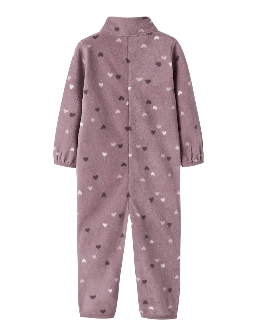 name it - NMNSPEKTRA FLEECE SUIT AOP FO - fleece-sets - toadstool - 1