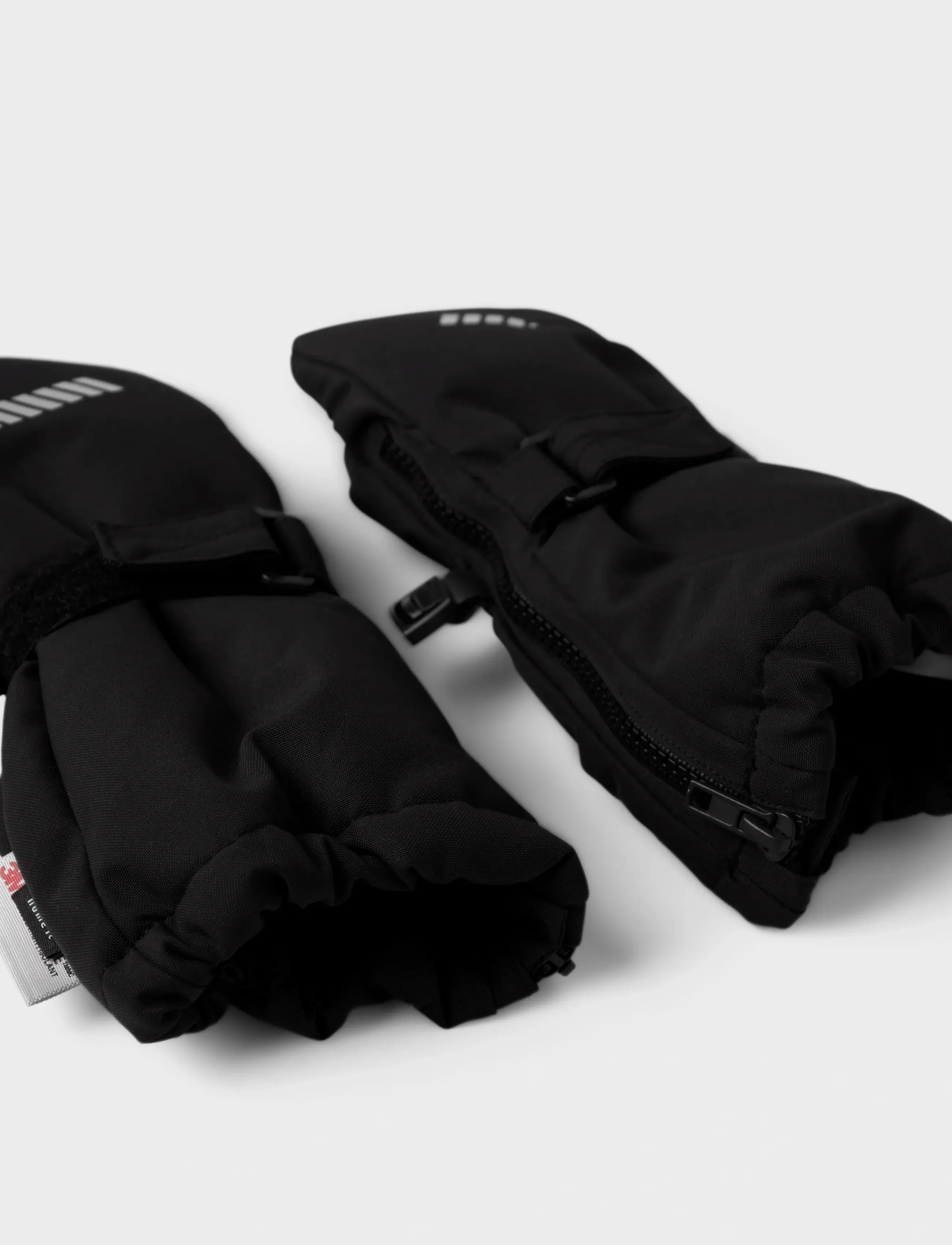name it - NMNSNOW10 MITTEN W WOOL 3FO NOOS - accessories - black - 3
