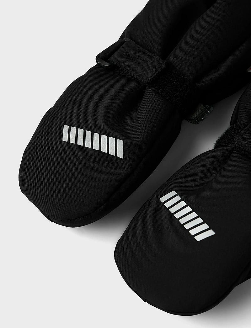 name it - NMNSNOW10 MITTEN W WOOL 3FO - handschuhe - black - 3