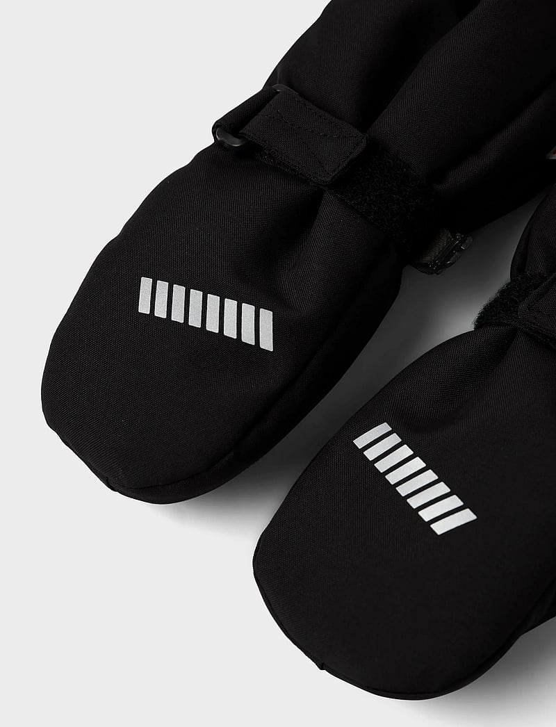 name it - NMNSNOW10 MITTEN W WOOL 3FO - handschuhe - black - 4