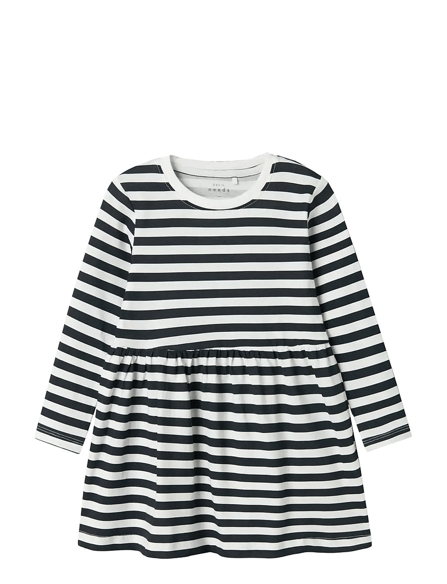name it - NMFVIVIA LS DRESS NOOS - mazuļu kleitas ar garām piedurknēm - bright white - 1
