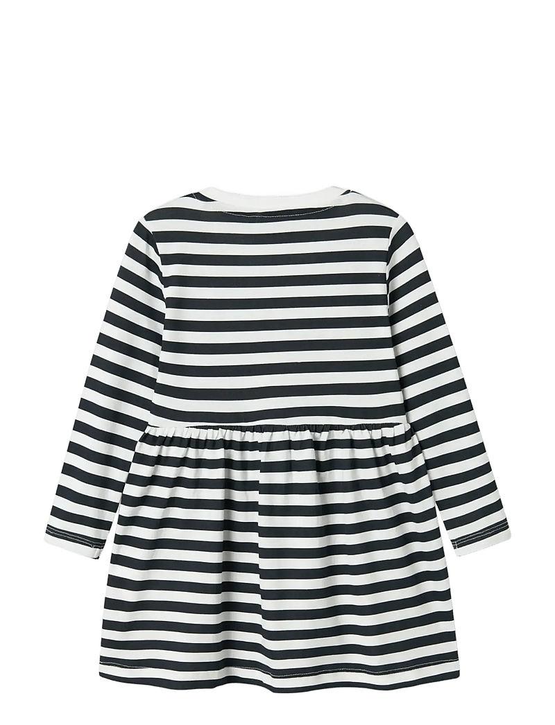 name it - NMFVIVIA LS DRESS NOOS - pikkade varrukatega beebi kleidid - bright white - 2