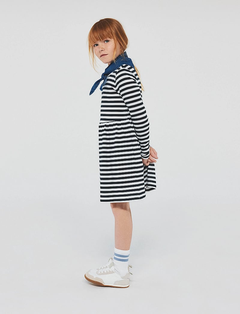 name it - NMFVIVIA LS DRESS NOOS - pikkade varrukatega beebi kleidid - bright white - 0