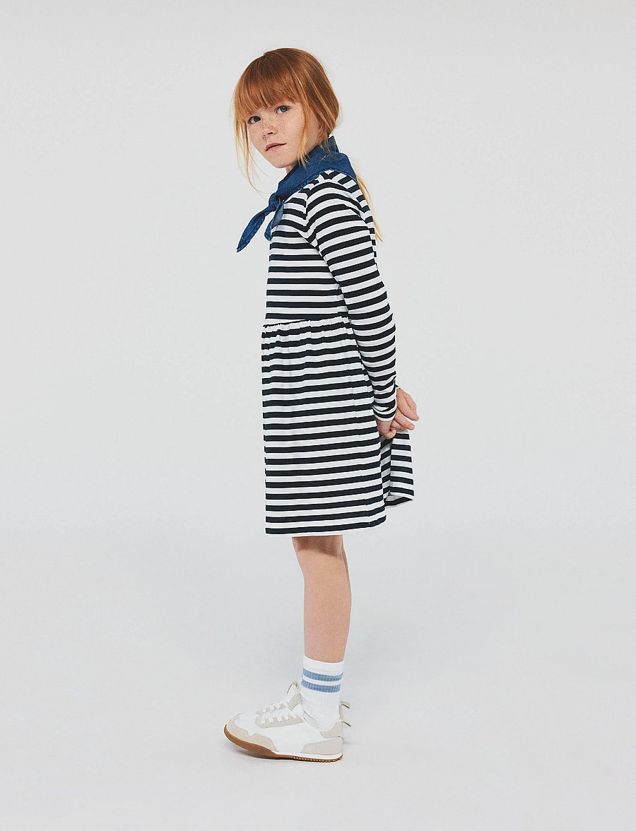 name it - NMFVIVIA LS DRESS NOOS - mazuļu kleitas ar garām piedurknēm - bright white - 0