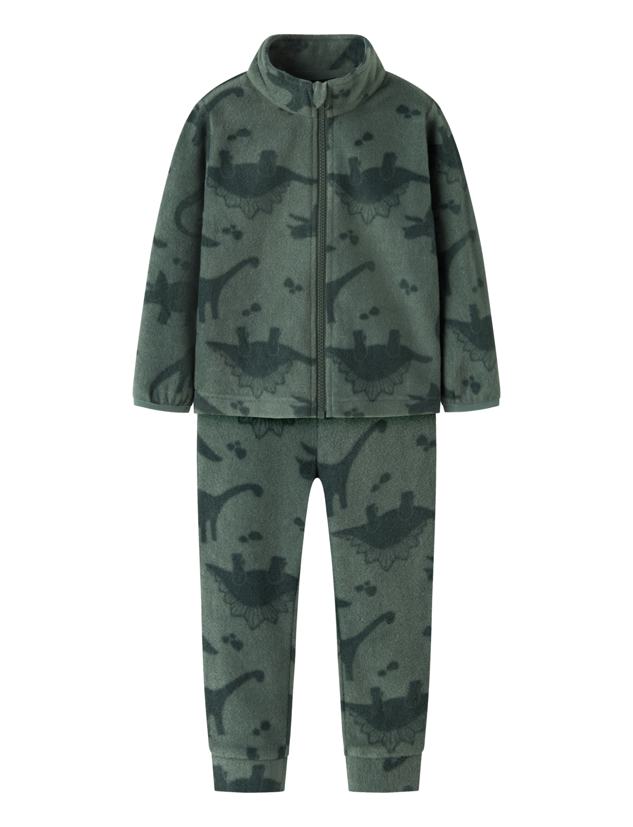 NAME IT Nmnspektra Fleece Set Aop Fo Grün - 98 - Kinder