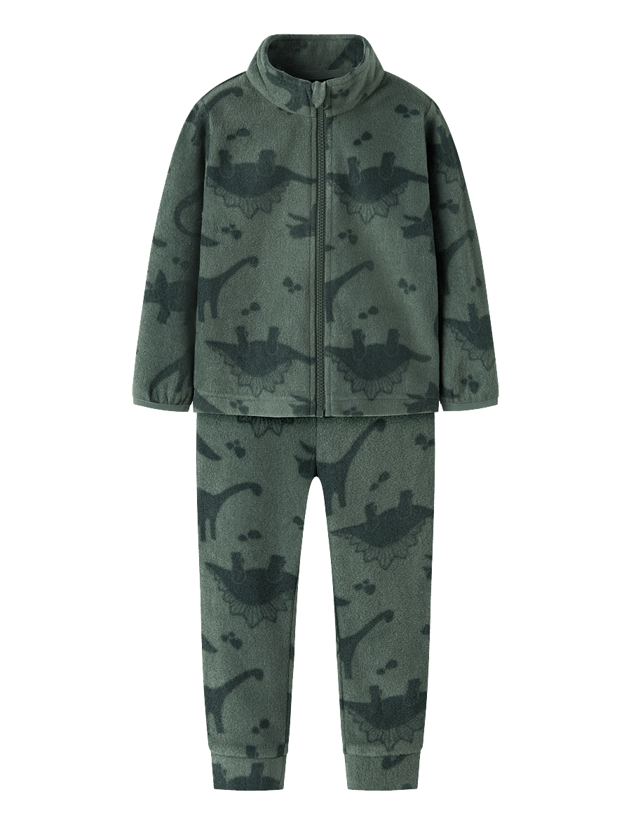 name it - NMNSPEKTRA FLEECE SET AOP FO - laurel wreath - 0